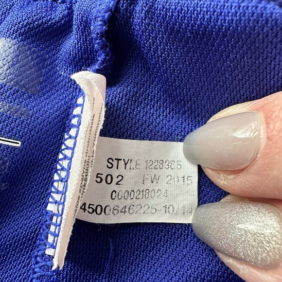 Under Armour Women's 3" Play Up Shorts Blue with Logo Waistband Size M - Picture 5 of 9